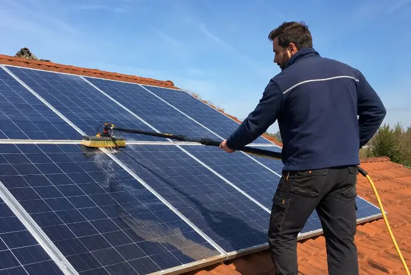 Nettoyage et entretien de panneaux solaires à Mesplède